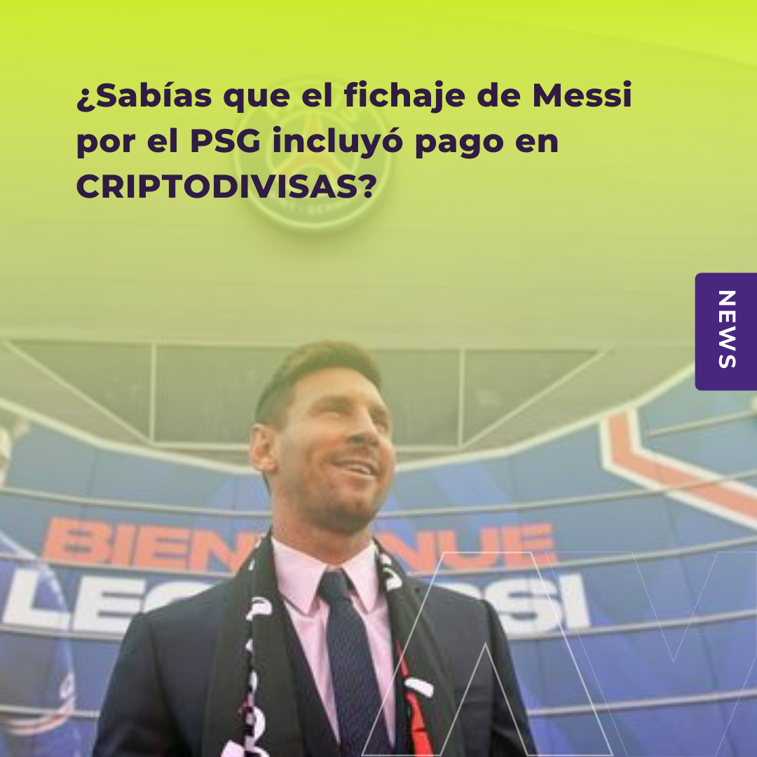 Fichaje de Messi por el PSG incluye pago en CRIPTODIVISAS